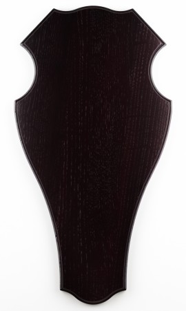 Trofeplate rådyr, mørkebeiset eik 22x13 cm
