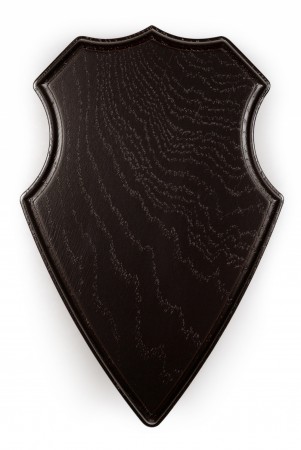 Trofeplate rådyr, mørkebeiset eik 22x14 cm