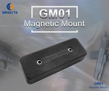 GM01 magnet mount inneholder to kraftige magneter for å montere på geværet for så å sette på lommelykt.